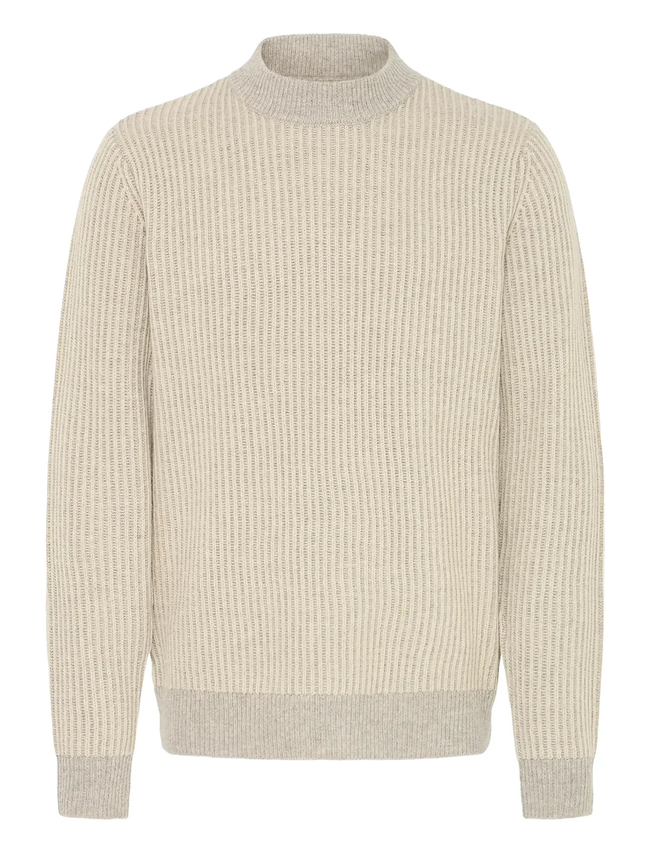 BLEND Bhbassel Crew Knit Cream - M - Herren