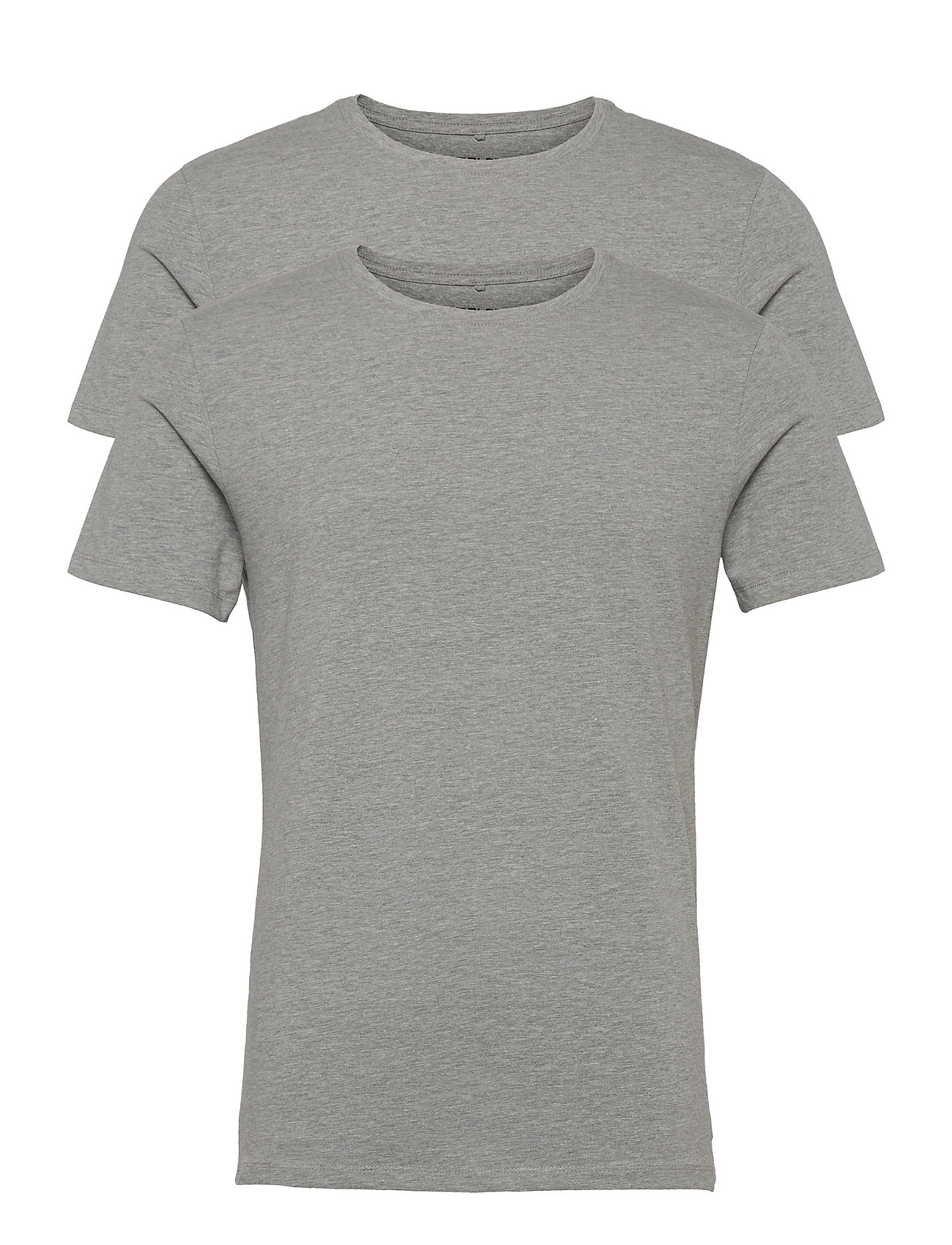 Dintonbh Crew Neck Tee 2-Pack Noos T-shirts Short-sleeved Harmaa Blend