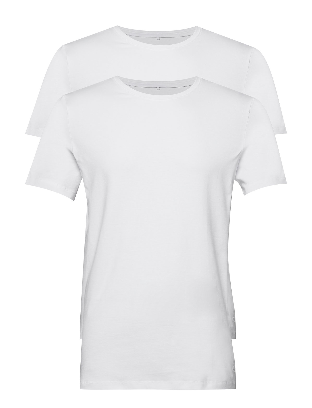 Dintonbh Crew Neck Tee 2-Pack Noos T-shirts Short-sleeved Valkoinen Blend