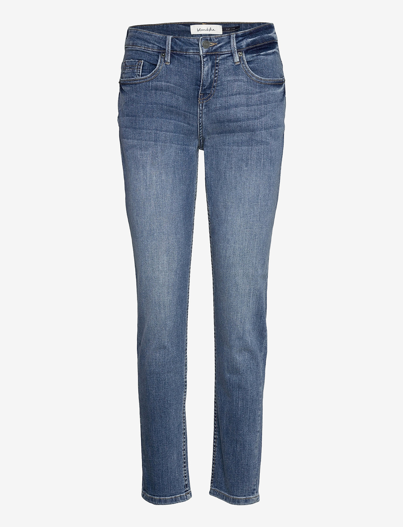 Blend She - BSLIMAN CASUAL JEANS - straight jeans - med. light denim blue - 0