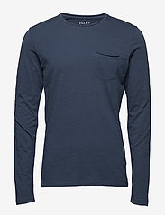 BHNICOLAI tee l.s. - MIDNIGHT BLUE
