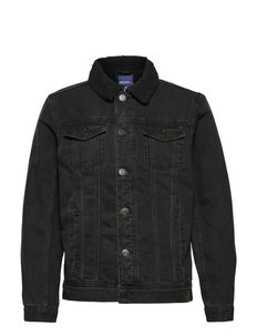 black denim fleece jacket