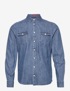 BHNANTES - Denim Shirt - basic skjorter - denim dark blue