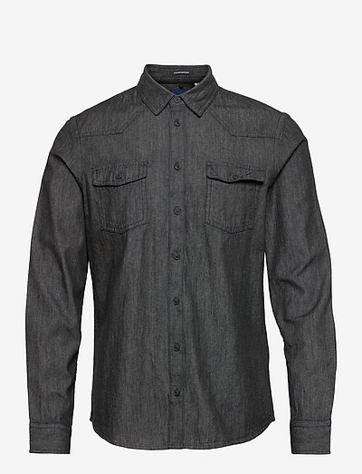 BHNANTES - Denim Shirt - basic shirts - denim black