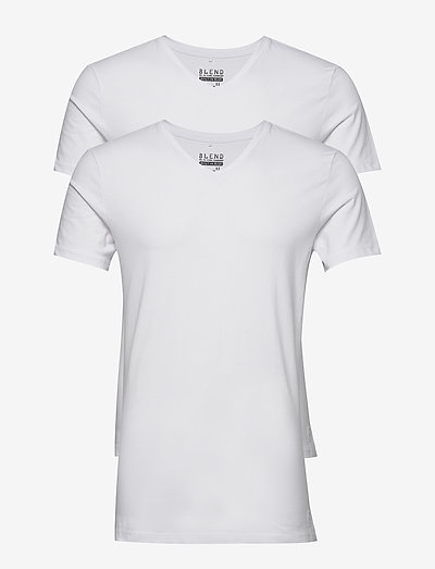 BHDinton V-neck tee 2-pack NOOS - v-hals t-shirts - white