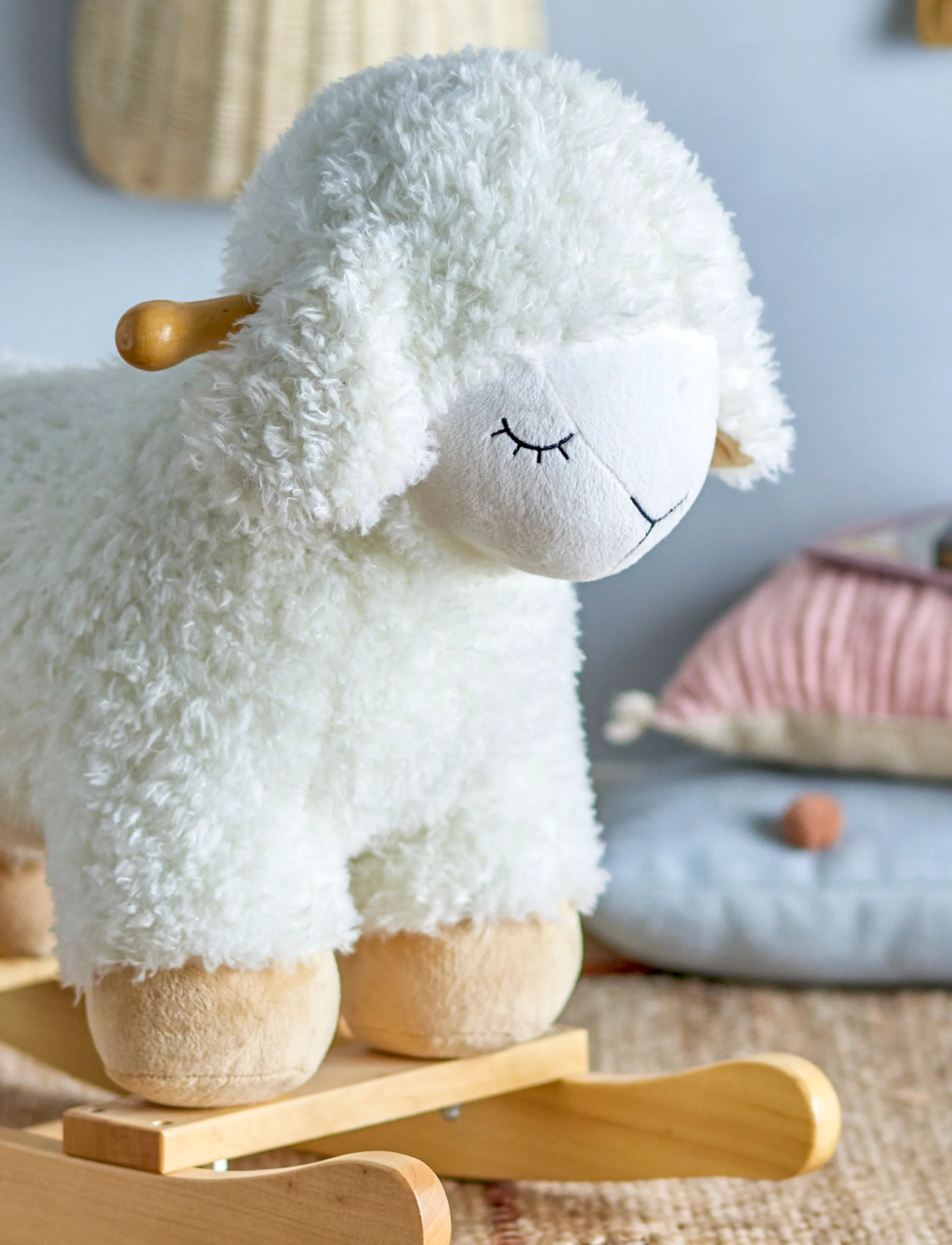 Bloomingville Laasrith Rocking Toy, Sheep, 65X34X48 cm, White, Legetøj > Rocking Legetøj, Børn