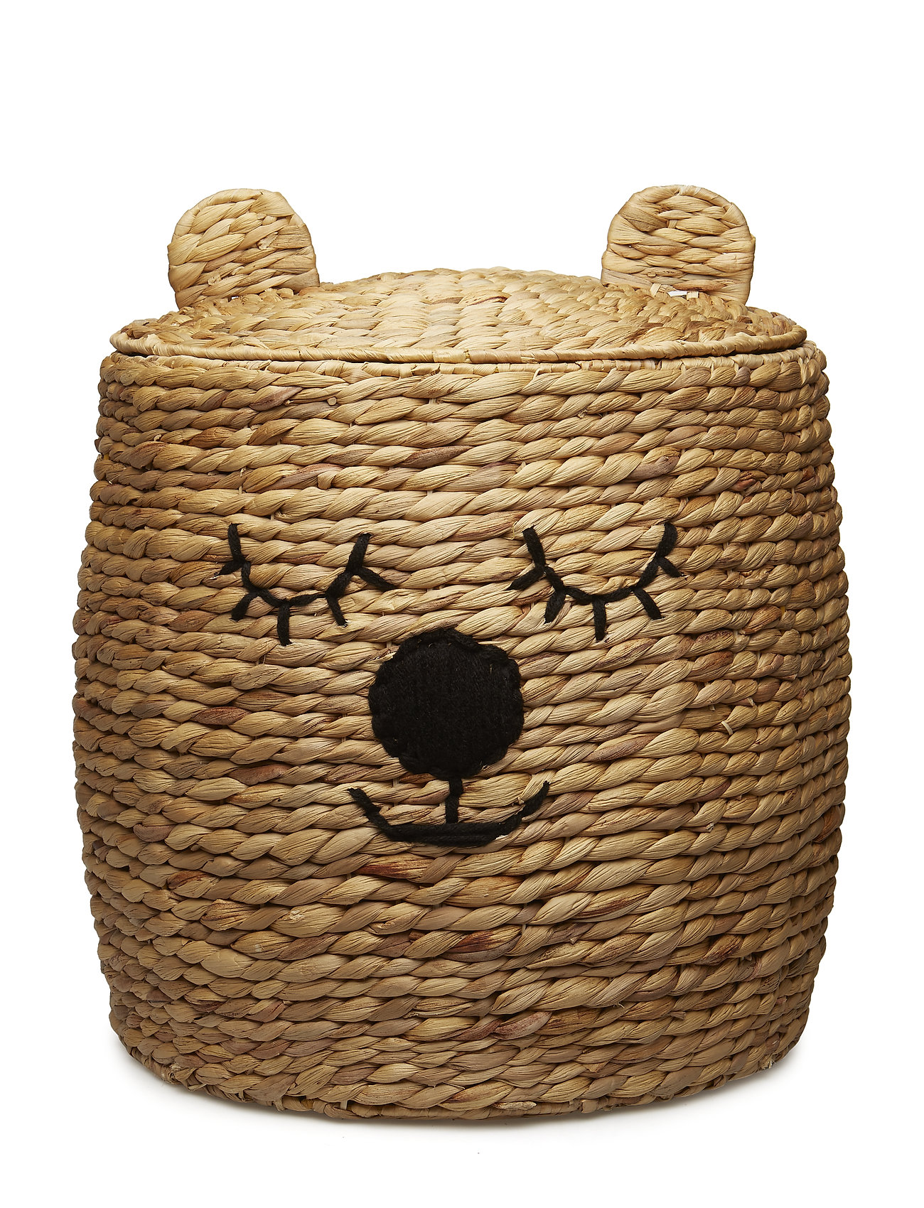 BLOOMINGVILLE Basket W/Lid Beige - D40X50 - Kinder