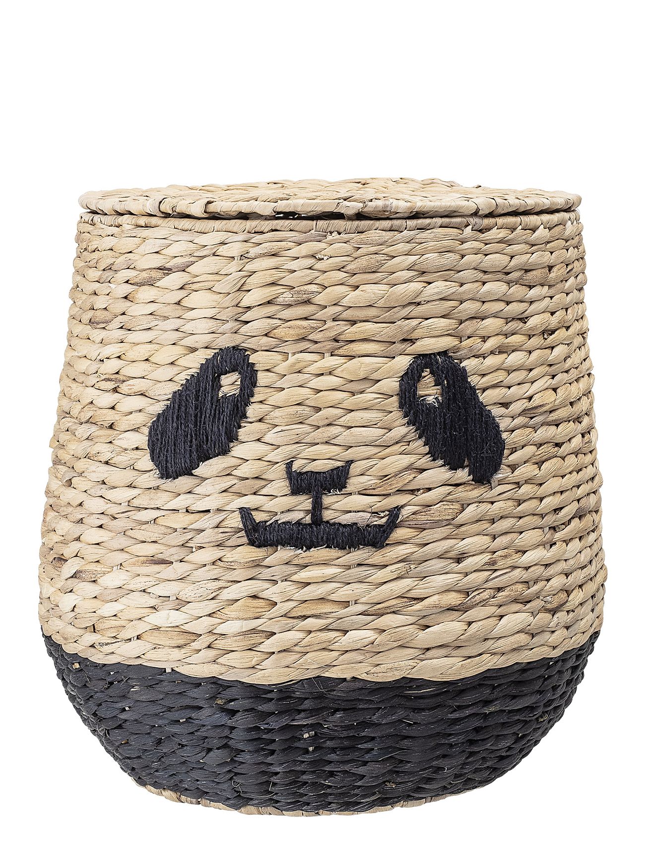 BLOOMINGVILLE Youl Kurv M/Låg, Natur, Vandhyacint Beige - One Size - Kinder