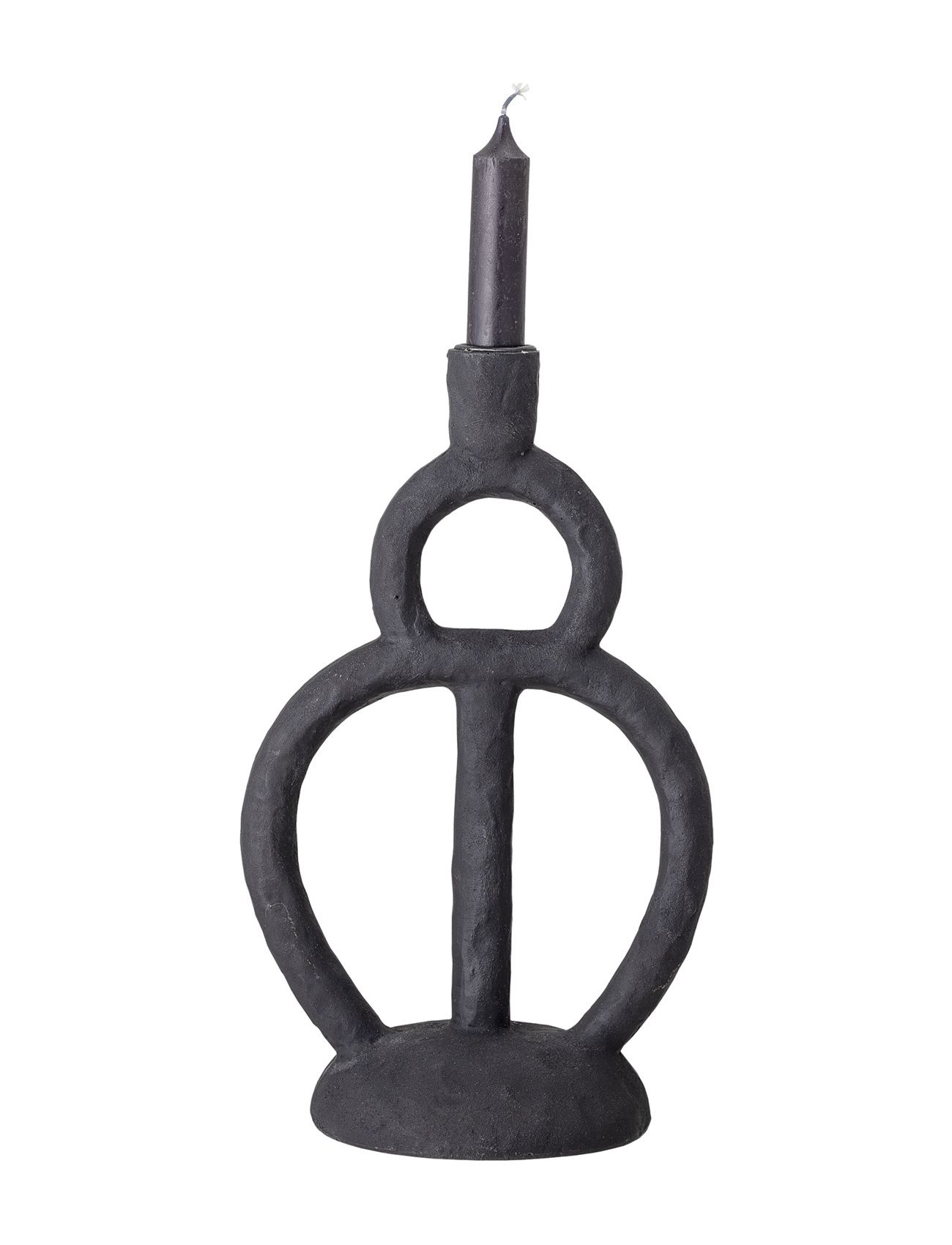 BLOOMINGVILLE Lysestage, Sort, Polyresin Schwarz - One Sizex17.5 - Unisex