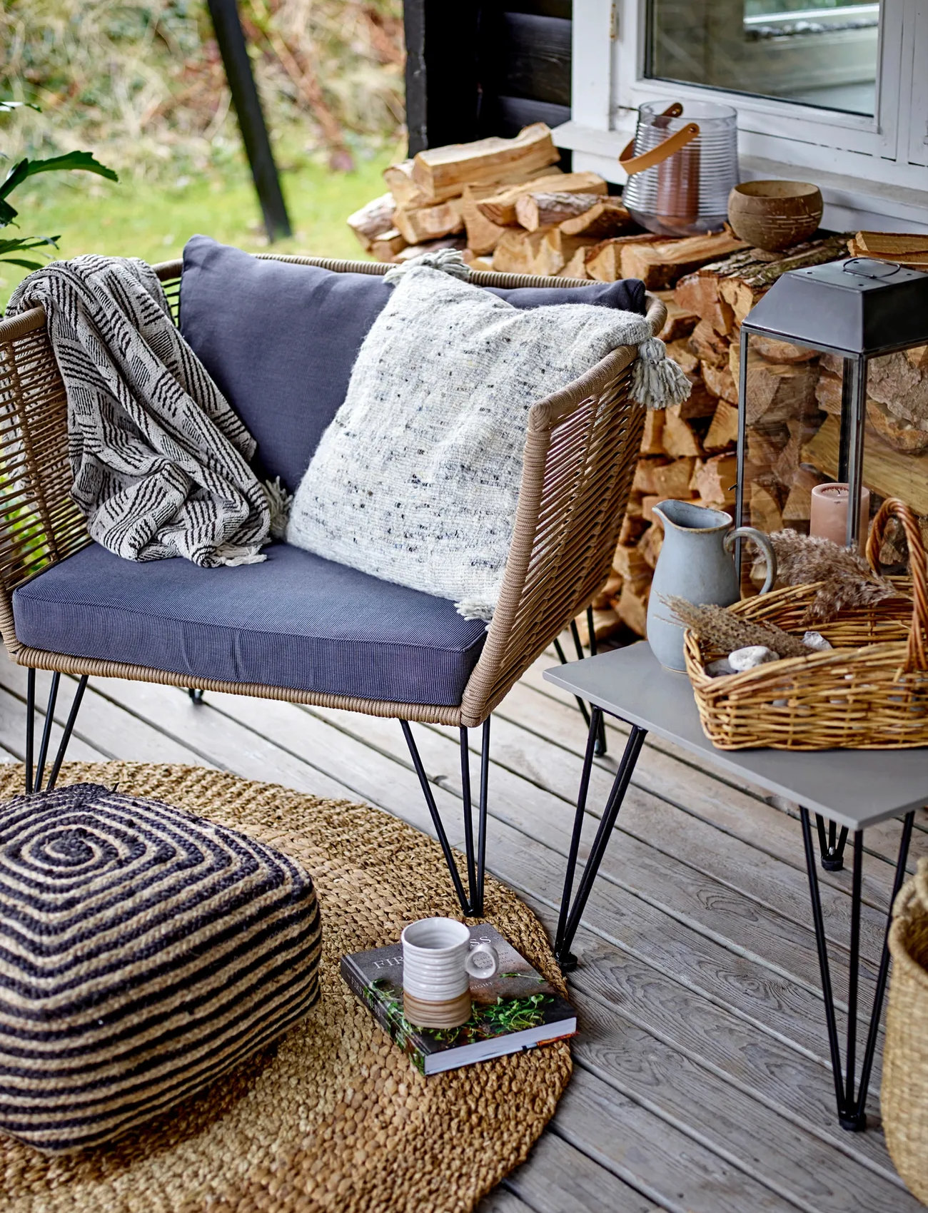 Bloomingville Malic Rug, Ø150, Tæpper Og Tæpper > Andre Tæpper, Unisex