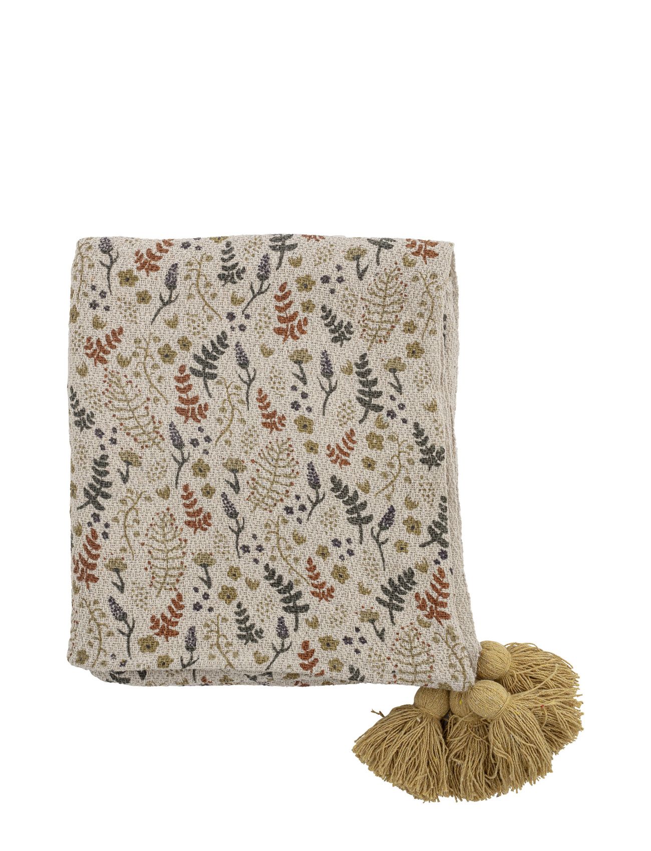 Filipa Throw, Yellow, Recycled Patterned Bloomingville