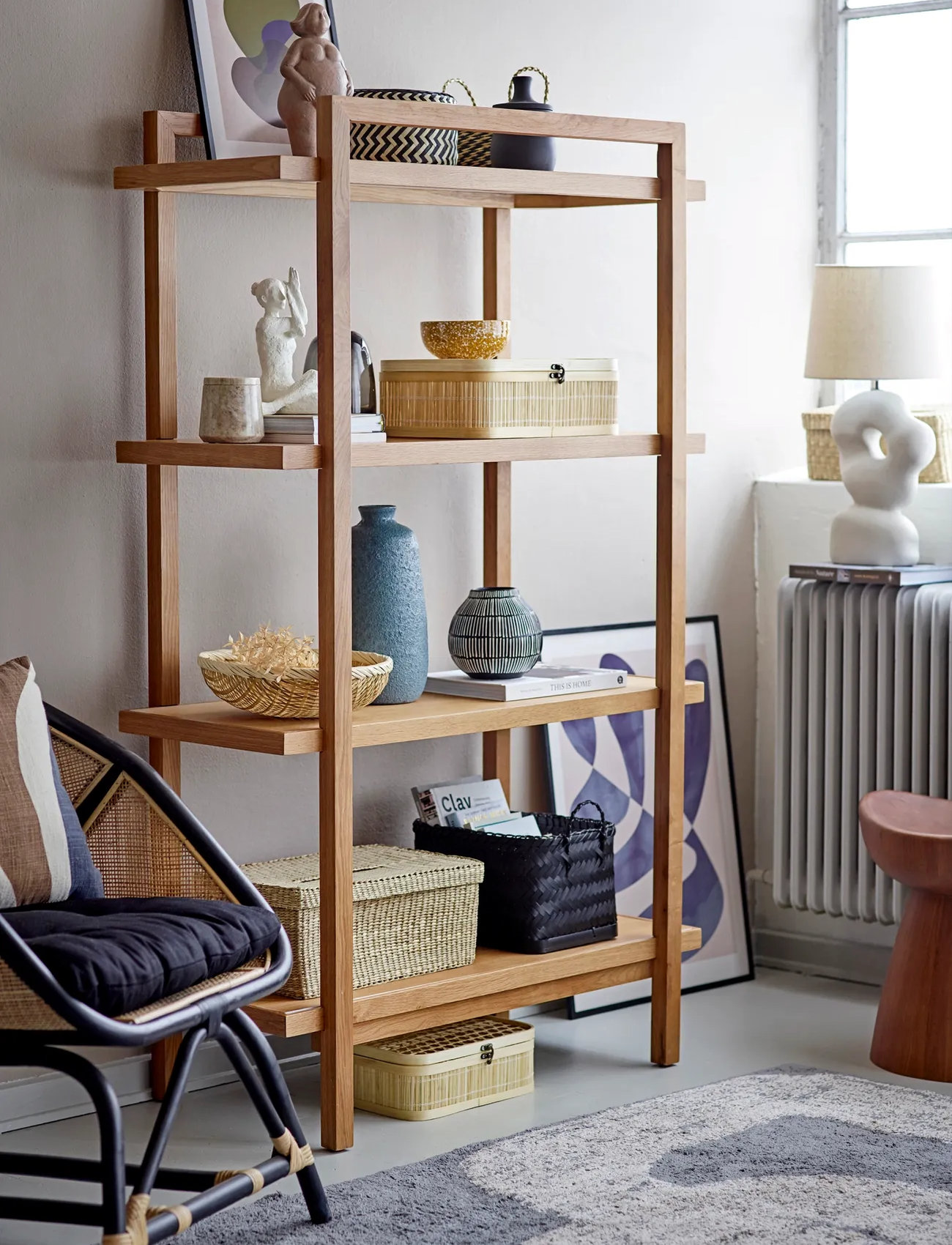 Bloomingville Addo Rug, 200X145 cm, Grey, Tæpper > Bomuldstæpper Og Kludetæpper, Unisex
