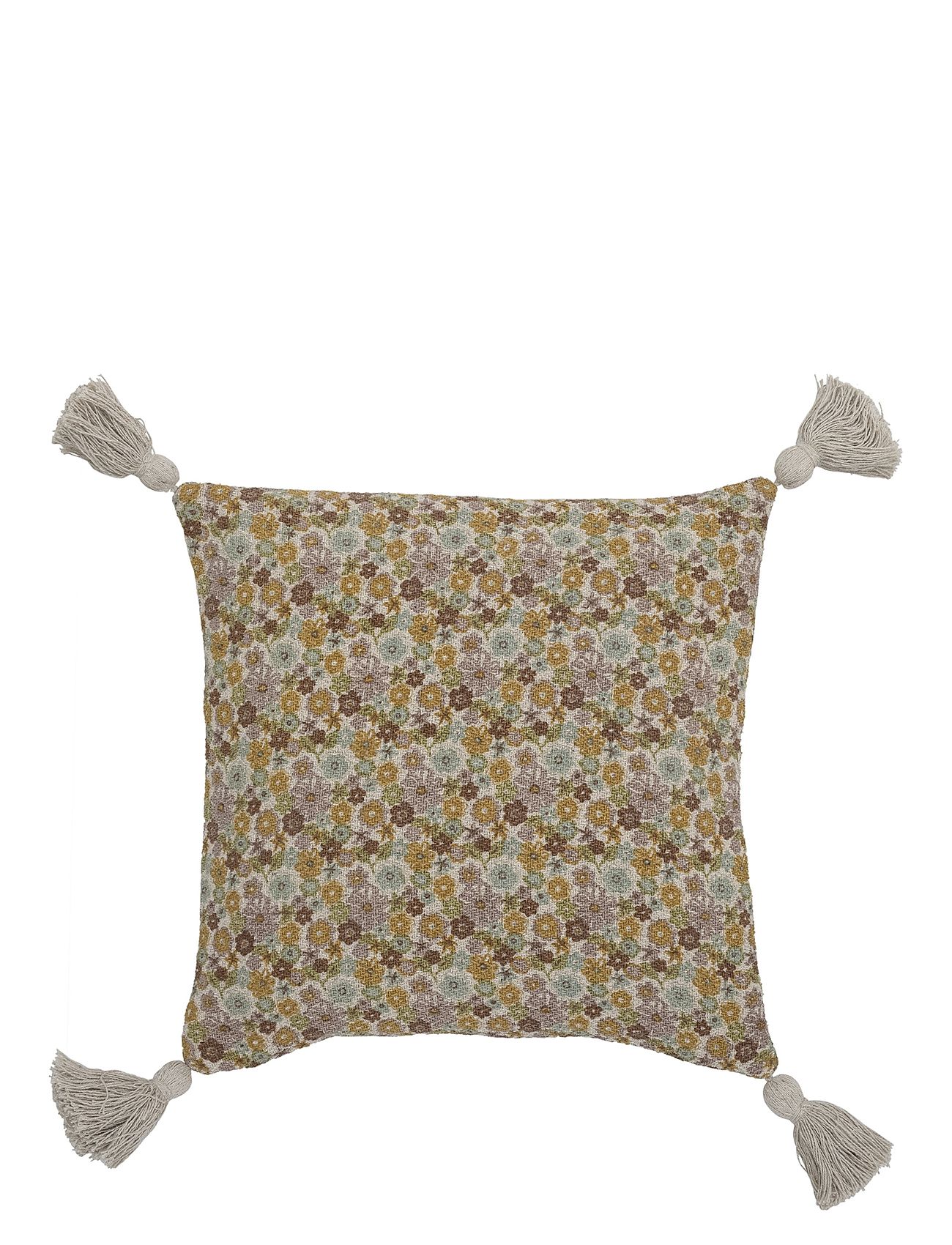 Amilly Cushion, Brown, Recycled Cotton Home Kids Decor Cushions Multi/patterned Bloomingville