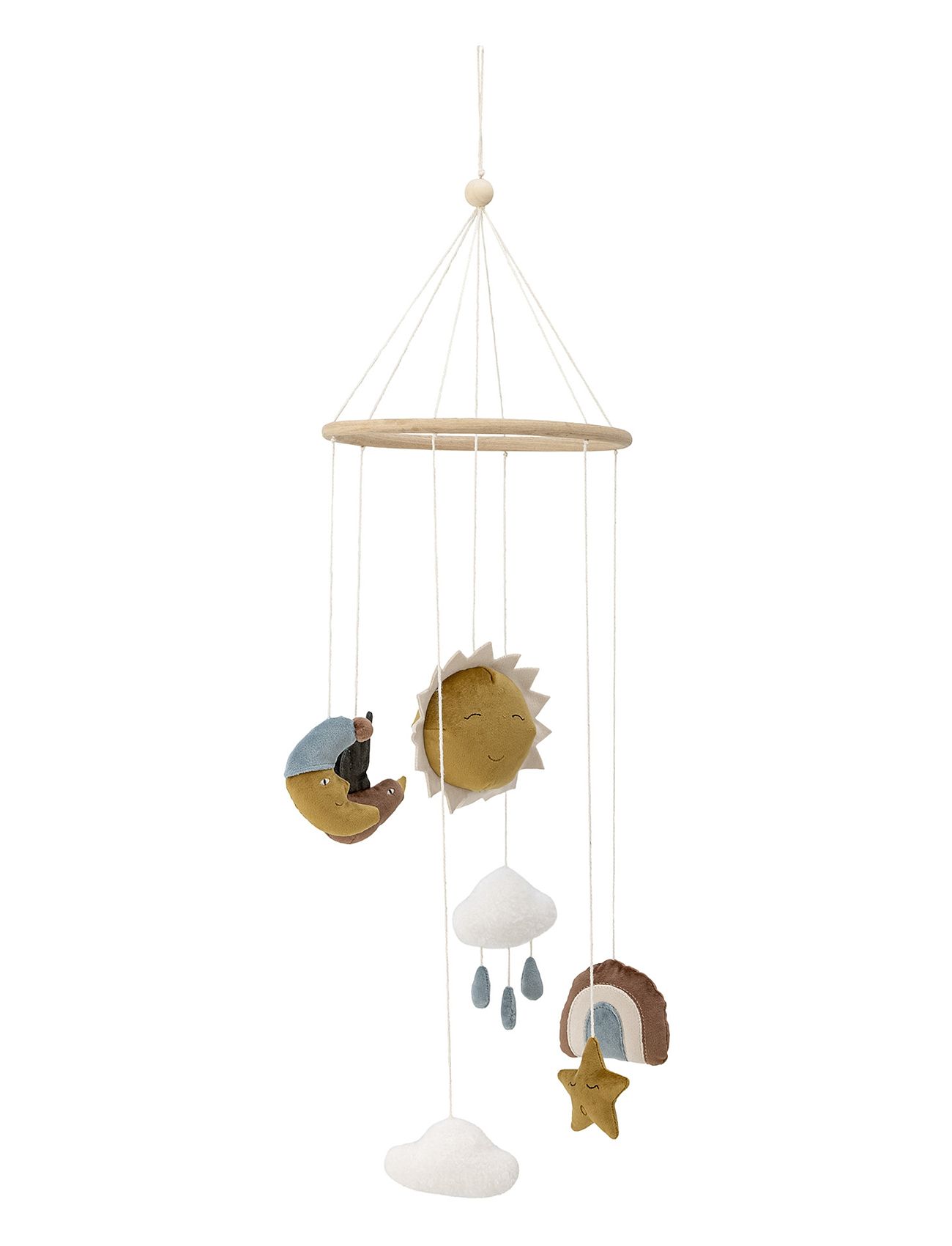 Bloomingville Vigge Mobile, Brown, Polyester, One Size, Multi/patterned, Babysøvn > Mobile Skyer, Børn