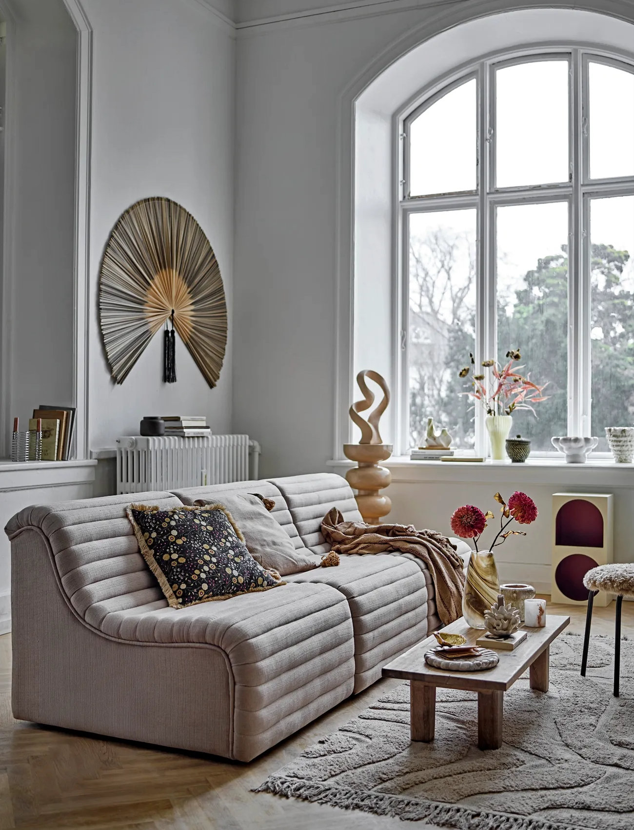 Bloomingville Elaine Rug, 210X150 cm, Beige, Tæpper > Bomuldstæpper Og Kludetæpper, Unisex