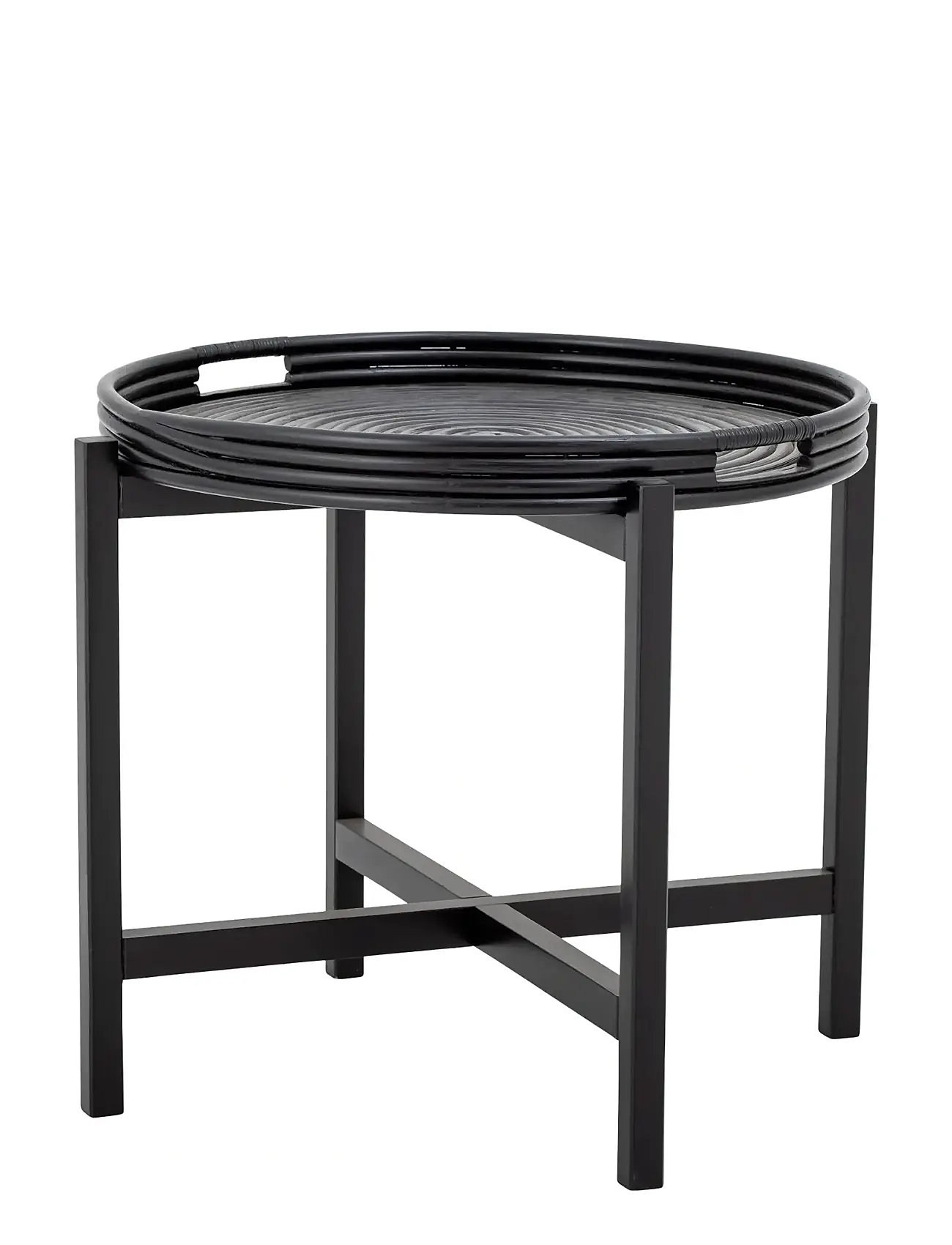 Bloomingville Milli Bakkebord, Sort, Rattan, One Size, Black, Borde > Sideborde Og Små Borde, Unisex
