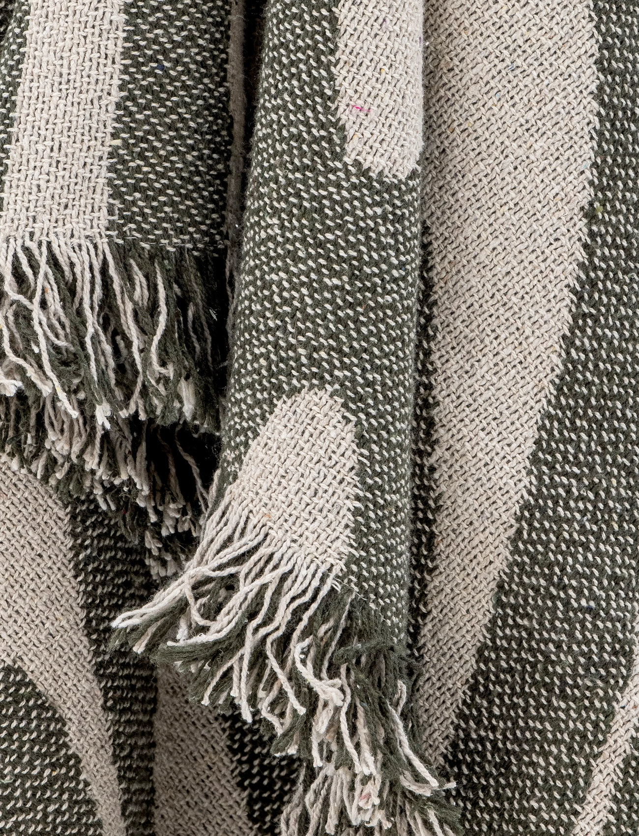 Bloomingville Alk Throw, 130X130 cm, Green, Puder & Tæpper > Tæpper & Plaider, Unisex