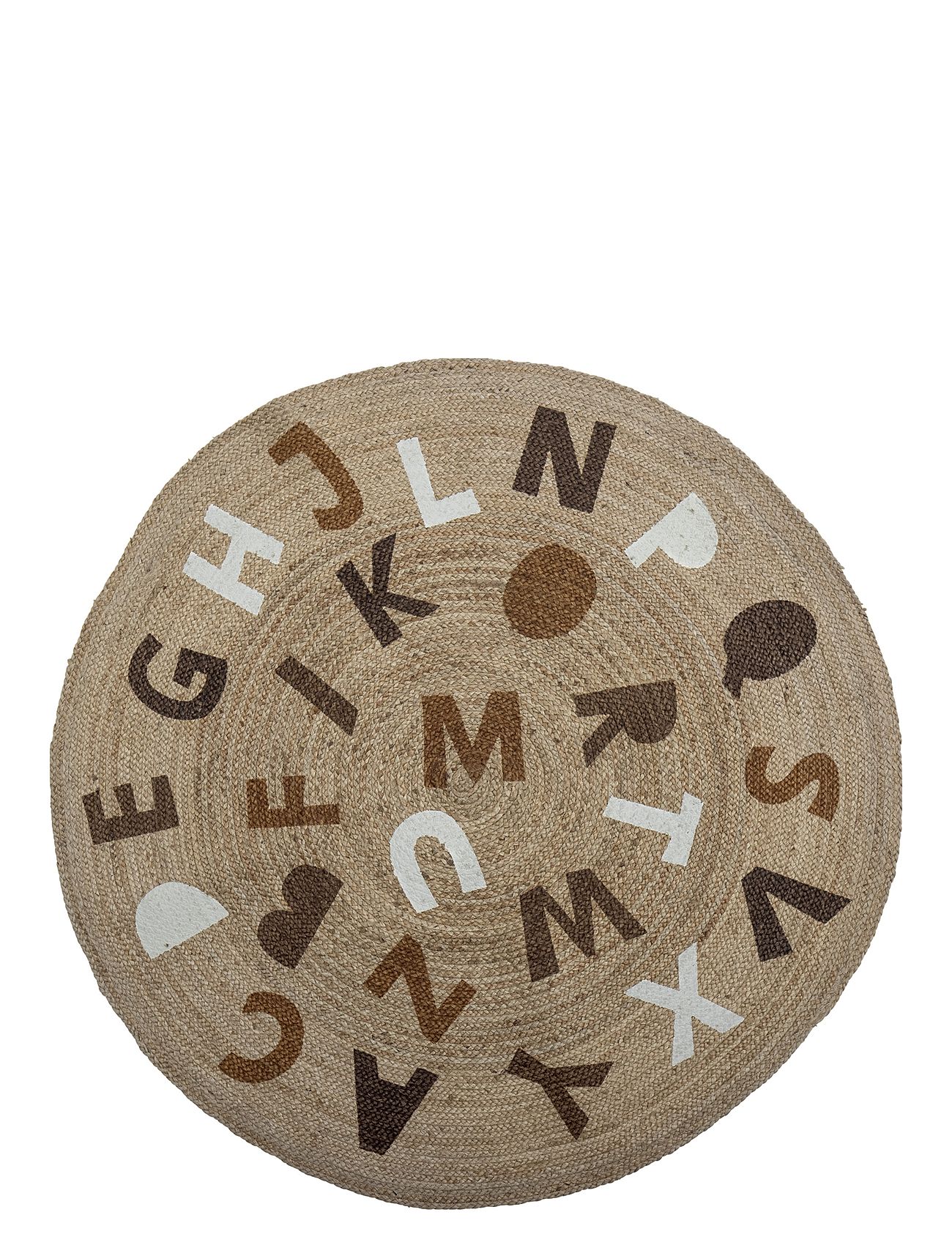 Dinne Rug, Brown, Jute Home Kids Decor Rugs And Carpets Round Rugs Multi/patterned Bloomingville