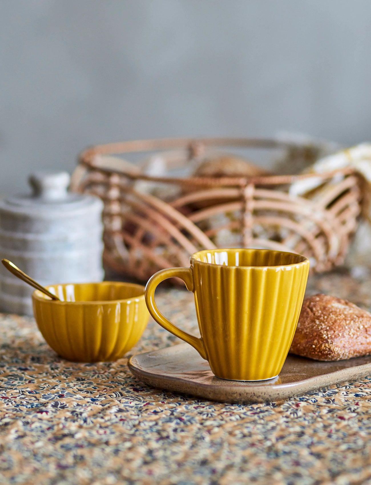 Bloomingville Latina Mug, 22 CL, Yellow, Kopper & Krus > Kaffekopper, Unisex