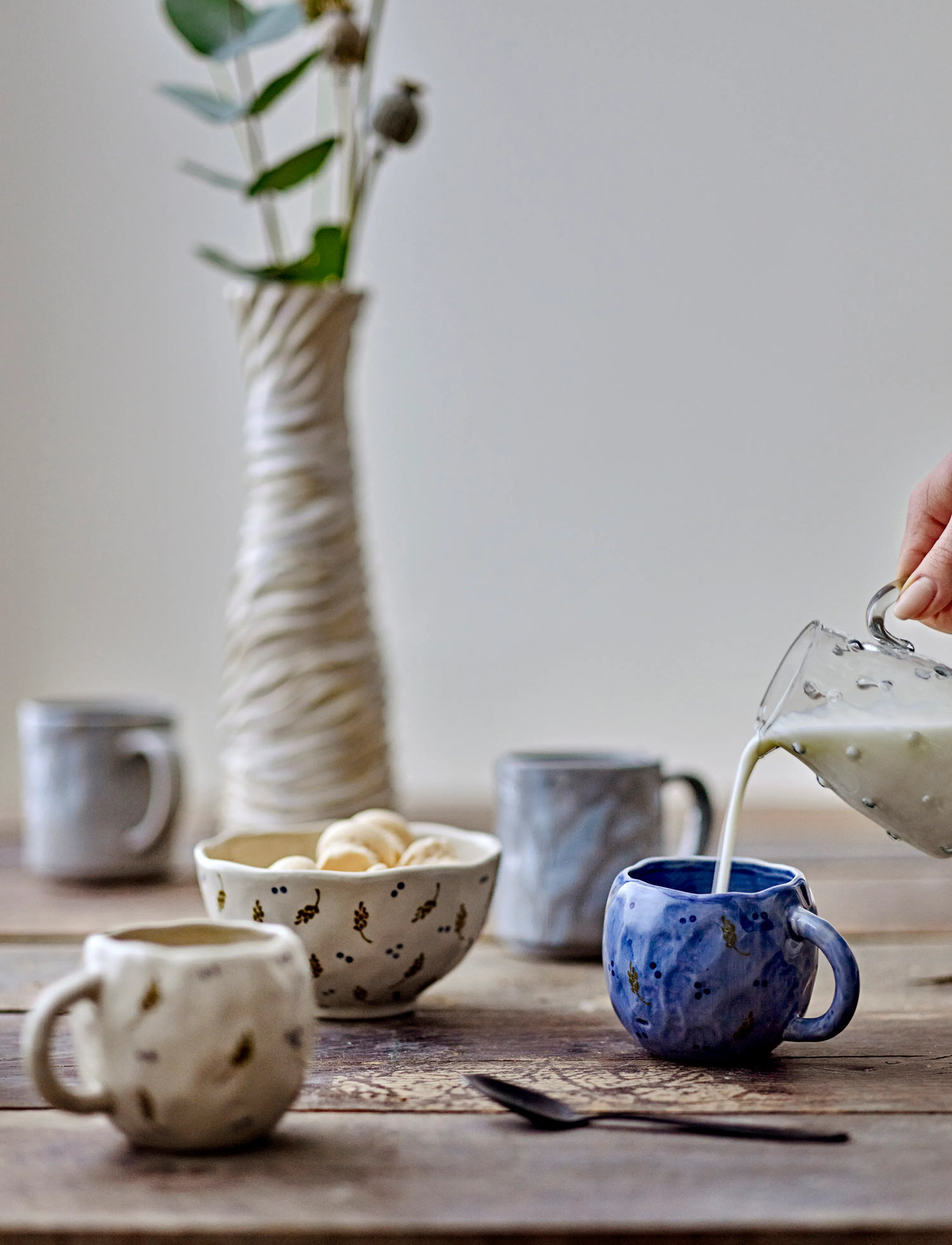 Bloomingville Pippine Bowl, 40 CL, Cream, Skåle Og Serveringsfade > Serveringsskåle, Unisex