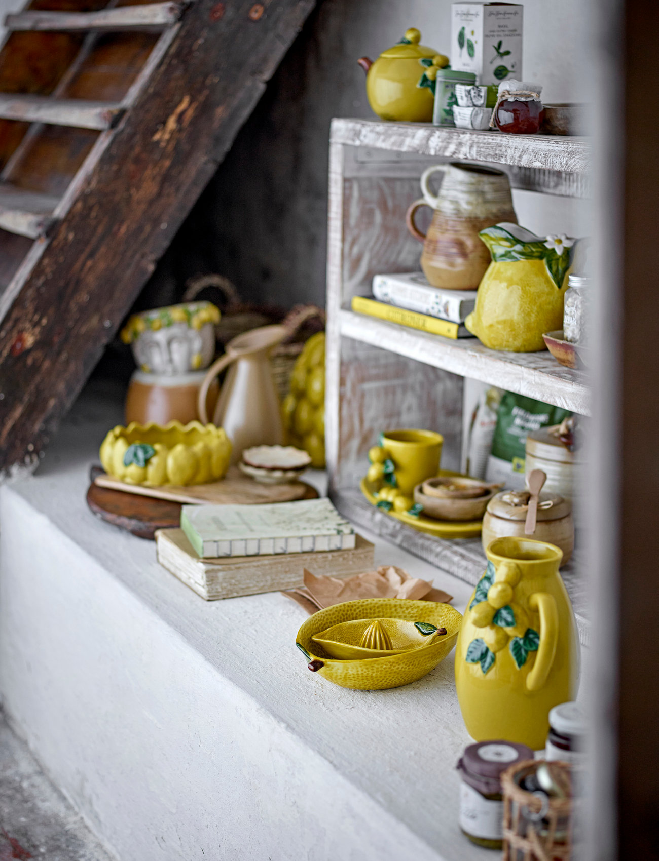 Bloomingville Limone Jug, 1.34 L, Yellow, Kander & Karafler > Vandkarafler & Kander, Unisex
