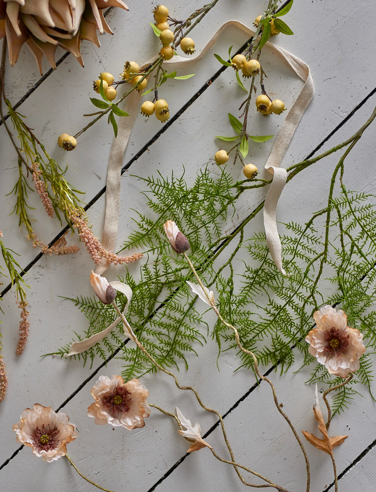 Bloomingville Fern Stem, H89 cm, Green, Decoration > Dried & Fake Flowers, Unisex