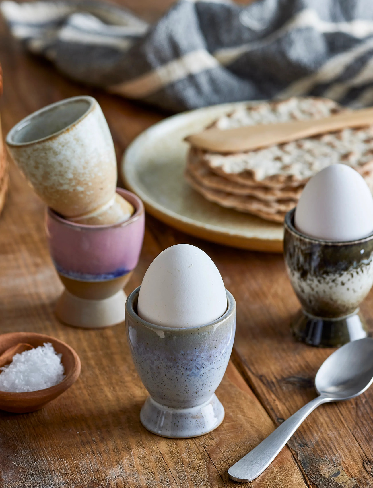 Bloomingville Paula Egg Cup, One Size, Beige, Skåle > Æggebægre, Unisex