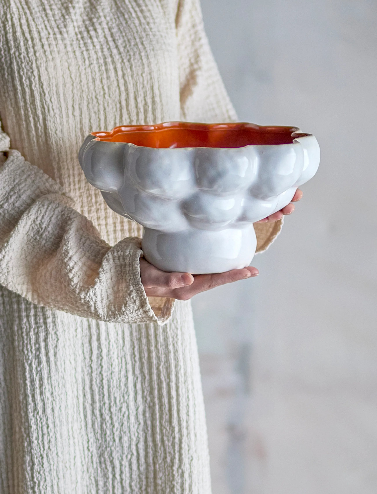 Bloomingville Valkyrie Bowl, Ø 28.5 cm, Orange, Skåle Og Serveringsfade > Frugtskåle, Unisex
