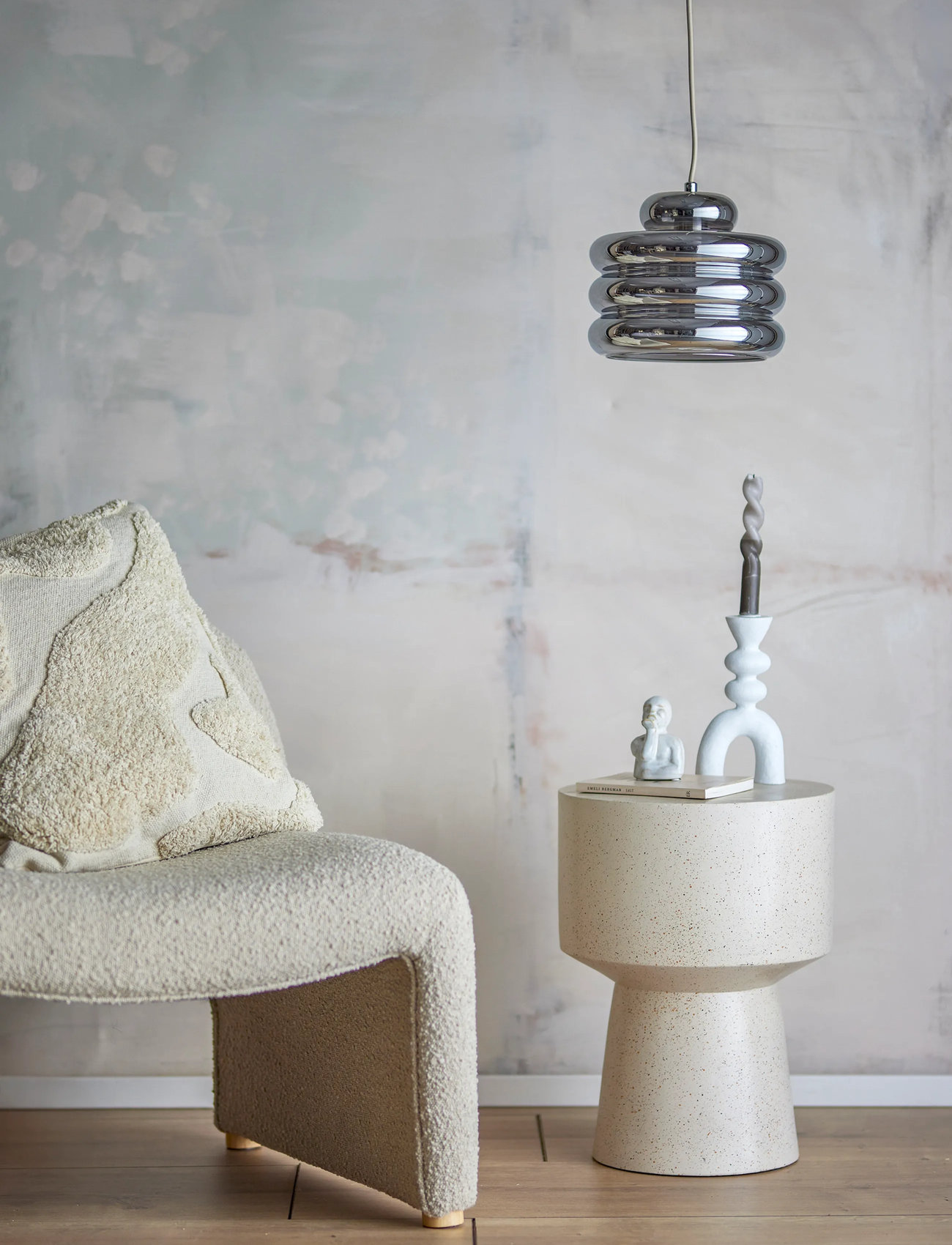 Bloomingville Spike Pendant Lamp, Ø 24 cm, Silver, Loftslamper > Pendellamper, Unisex