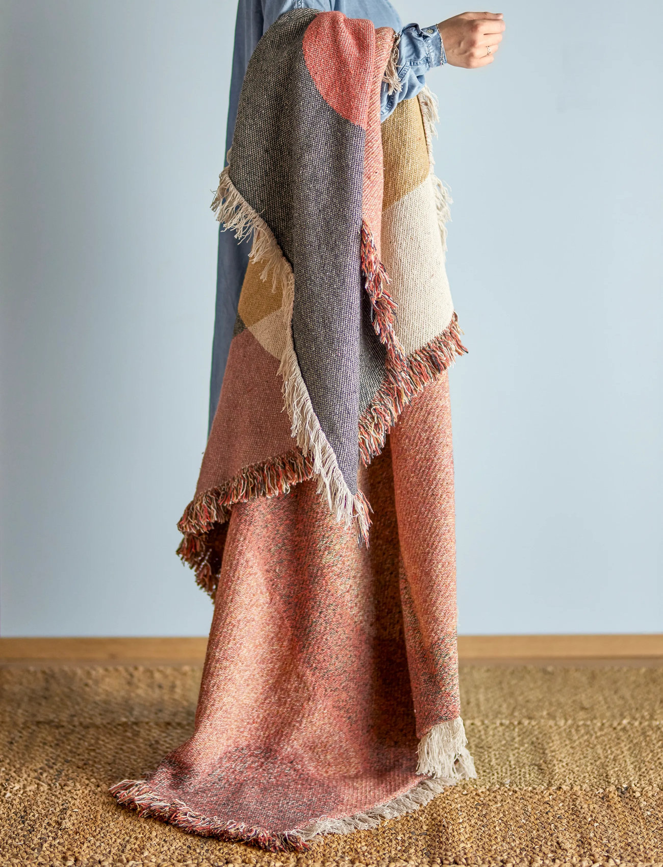 Bloomingville Arni Throw, 160X130 cm, Multi/patterned, Puder & Tæpper > Tæpper & Plaider, Unisex