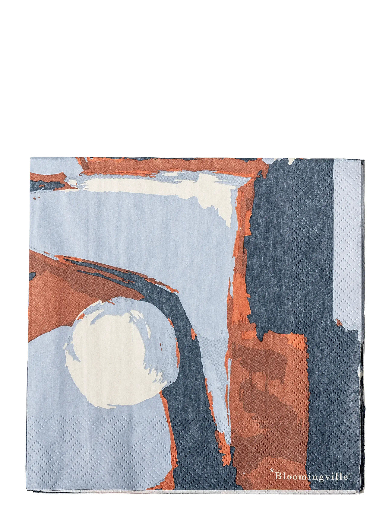 BLOOMINGVILLE Arty Serviette Blau - 33X33CM - Unisex