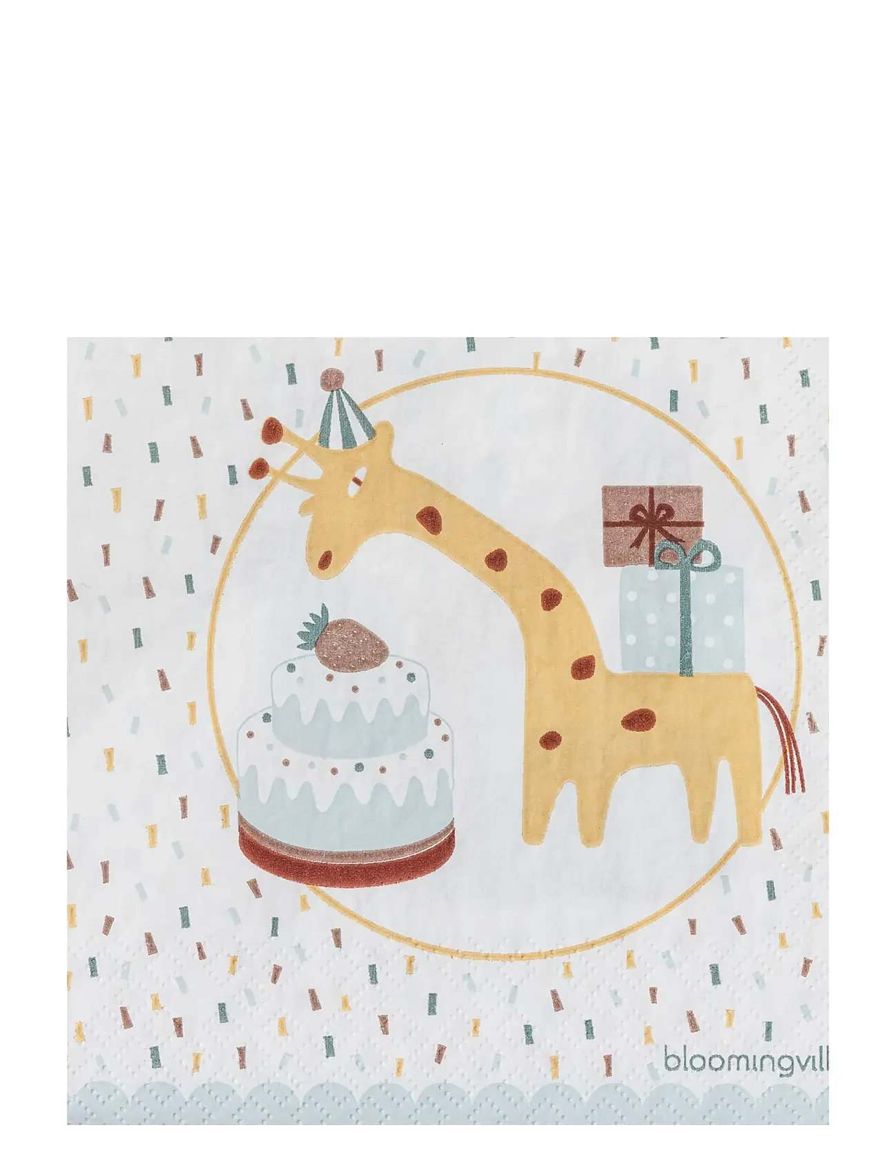 BLOOMINGVILLE Celebrate Serviette Patterned - 33X33CM - Kinder