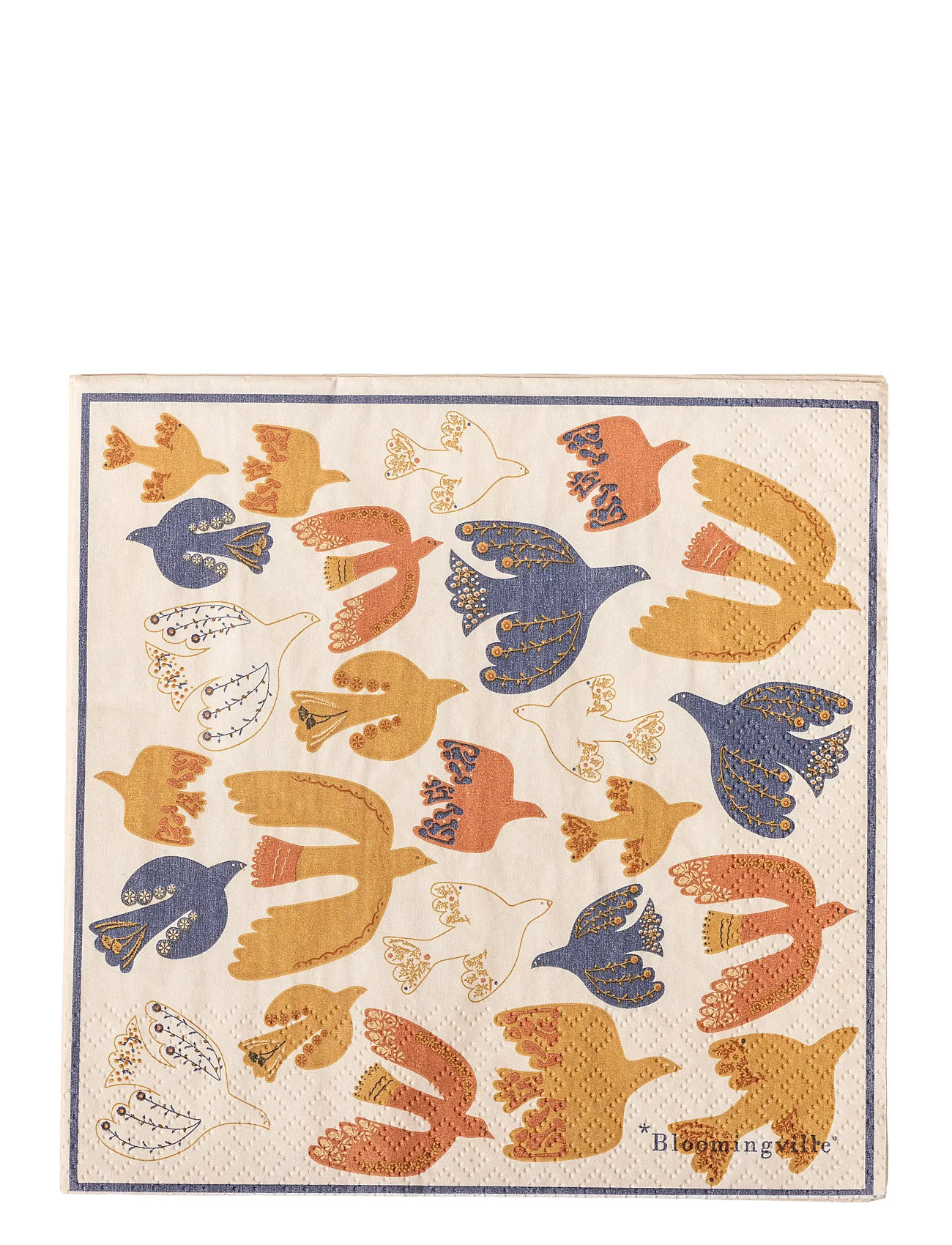 BLOOMINGVILLE Anniversary Serviette Patterned - 33X33CM - Unisex