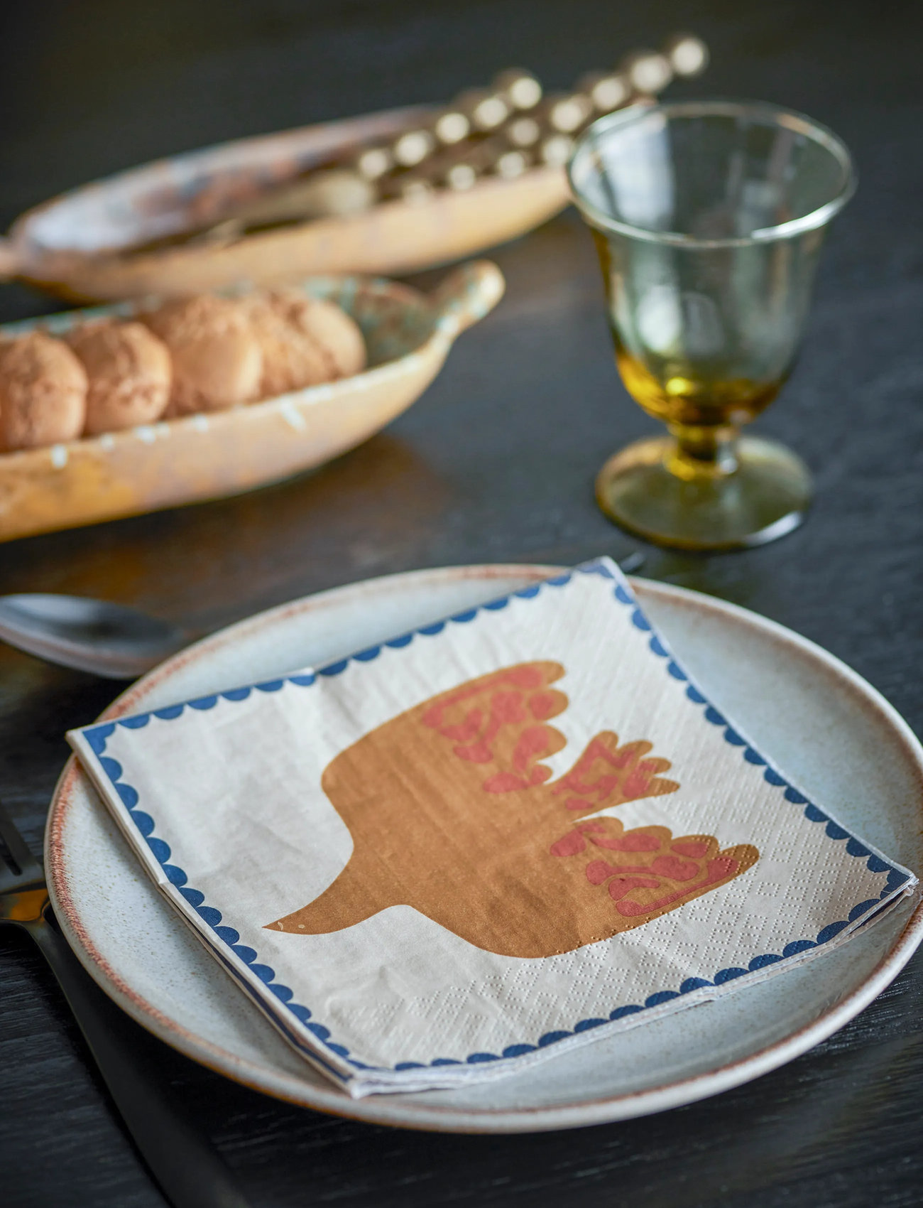 Bloomingville Anniversary Napkin, 33X33 cm, Multi/patterned, Servietter > Papirservietter, Unisex