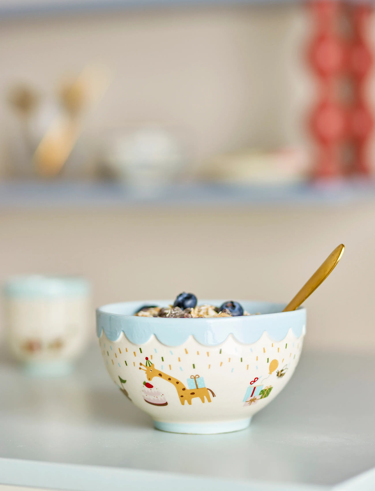 Bloomingville Celebrate Bowl, 500 ml, Blue, Tallerkener Og Skåle > Skåle, Børn