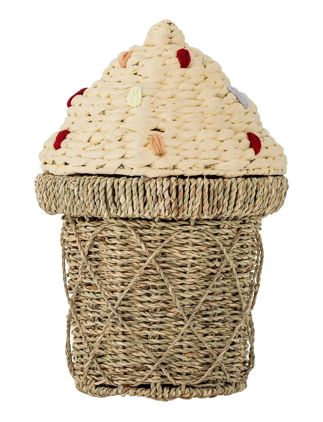 BLOOMINGVILLE Cillie Basket W/Lid Beige - Ø 28 CM - Kinder