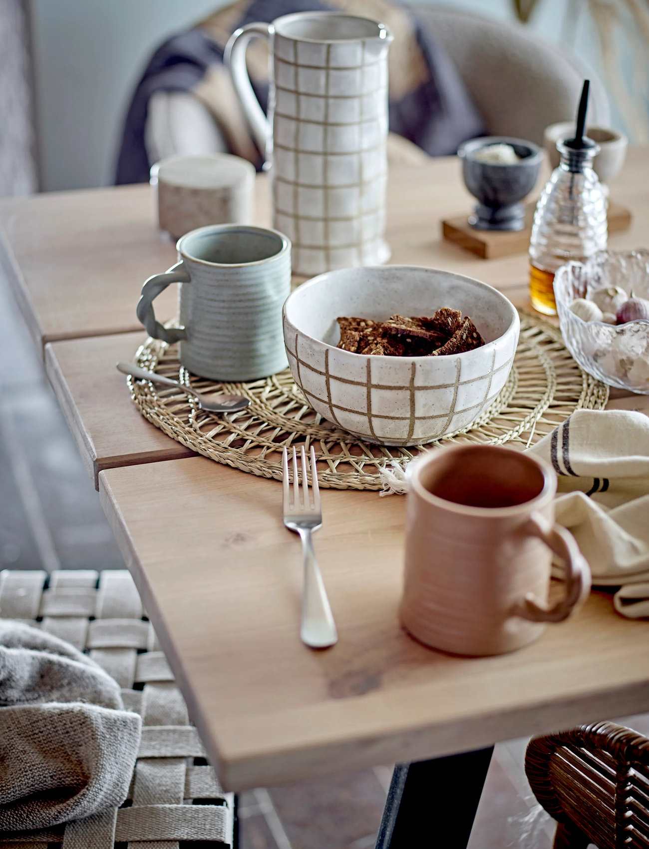 Bloomingville Inesa Salt & Pepper Jar, 0.07 CL, Beige, Kværne > Salt- Og Peberbøsser, Unisex