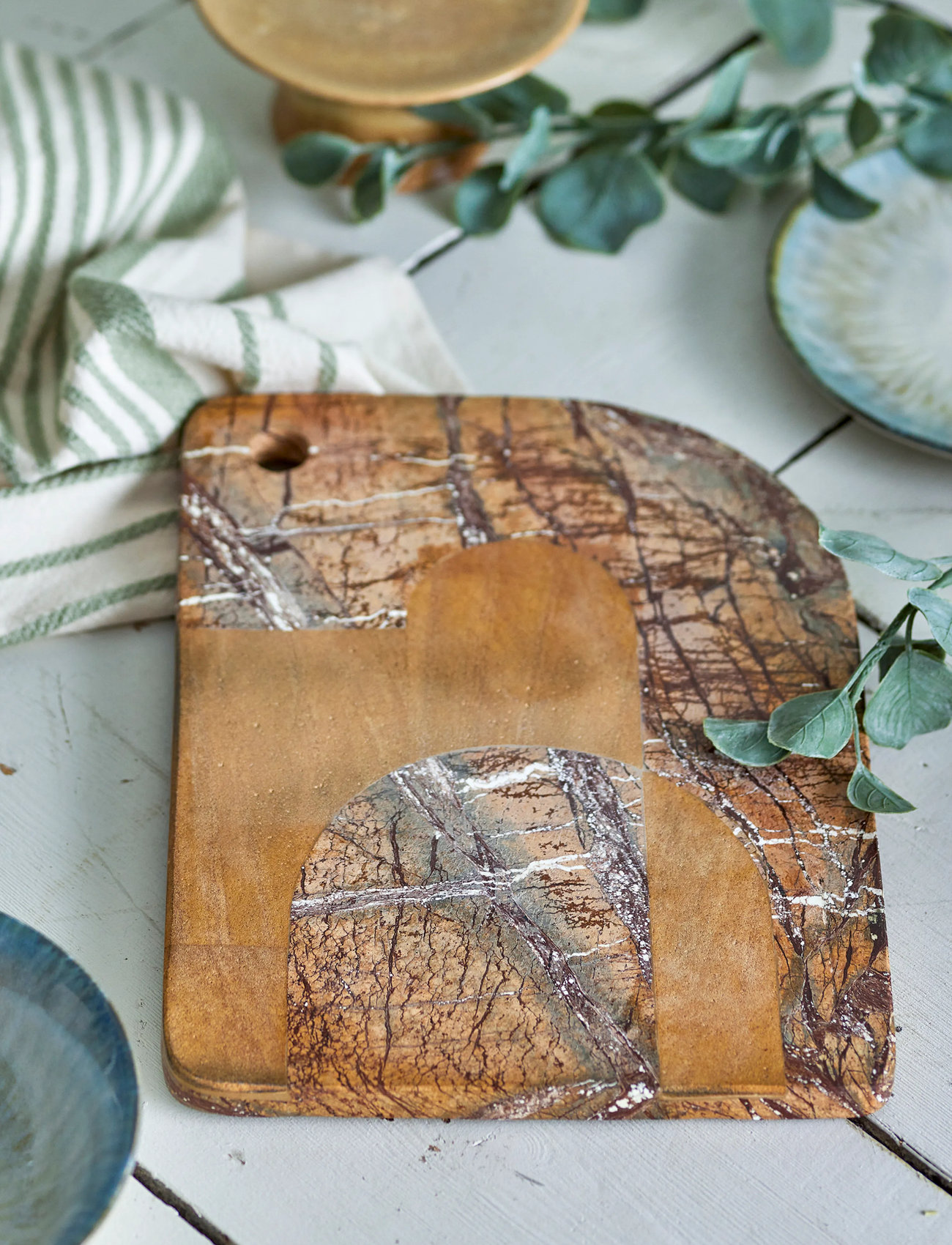 Bloomingville Abrianna Cutting Board, 30X 22X 1.5 cm, Brown, Køkkenredskaber > Skærebrætter, Unisex