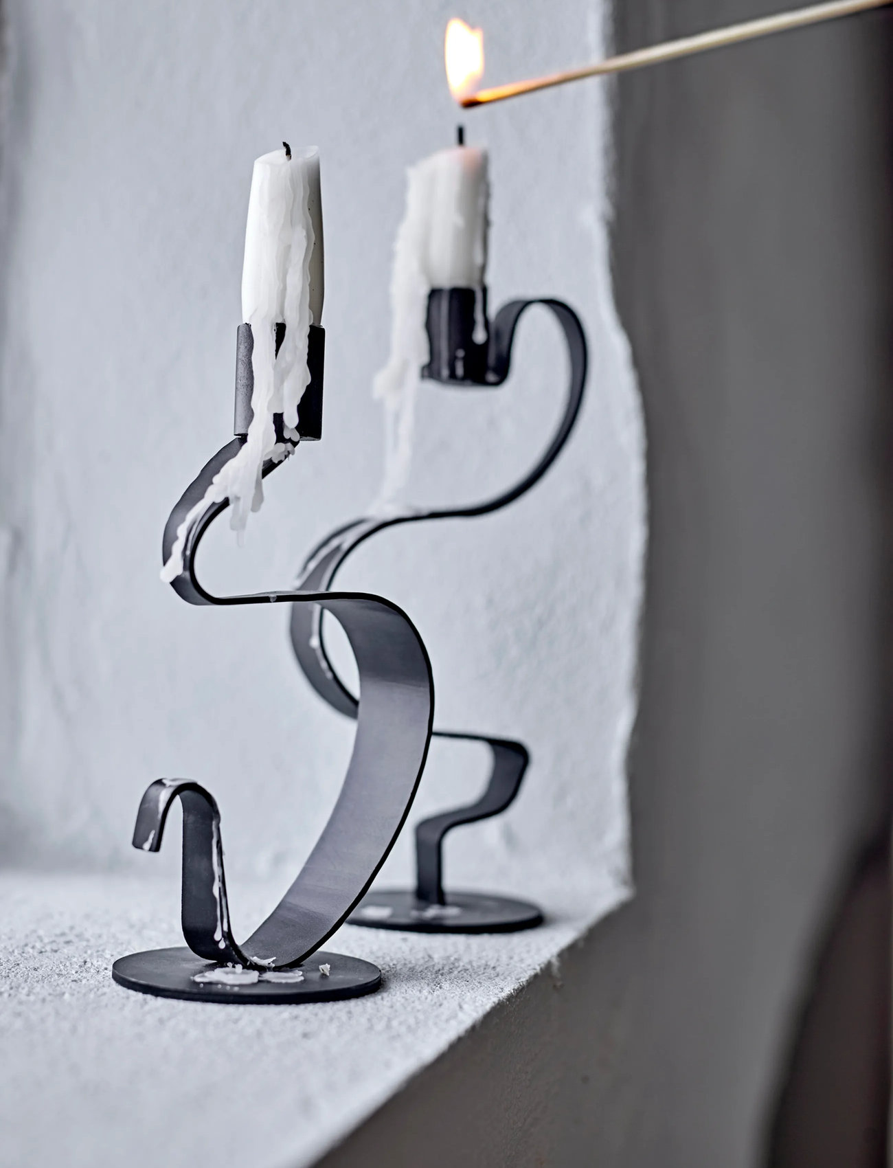 Bloomingville Do Candle Holder, 20 cm, Black, Lysestager & Lanterner > Lysestager, Unisex