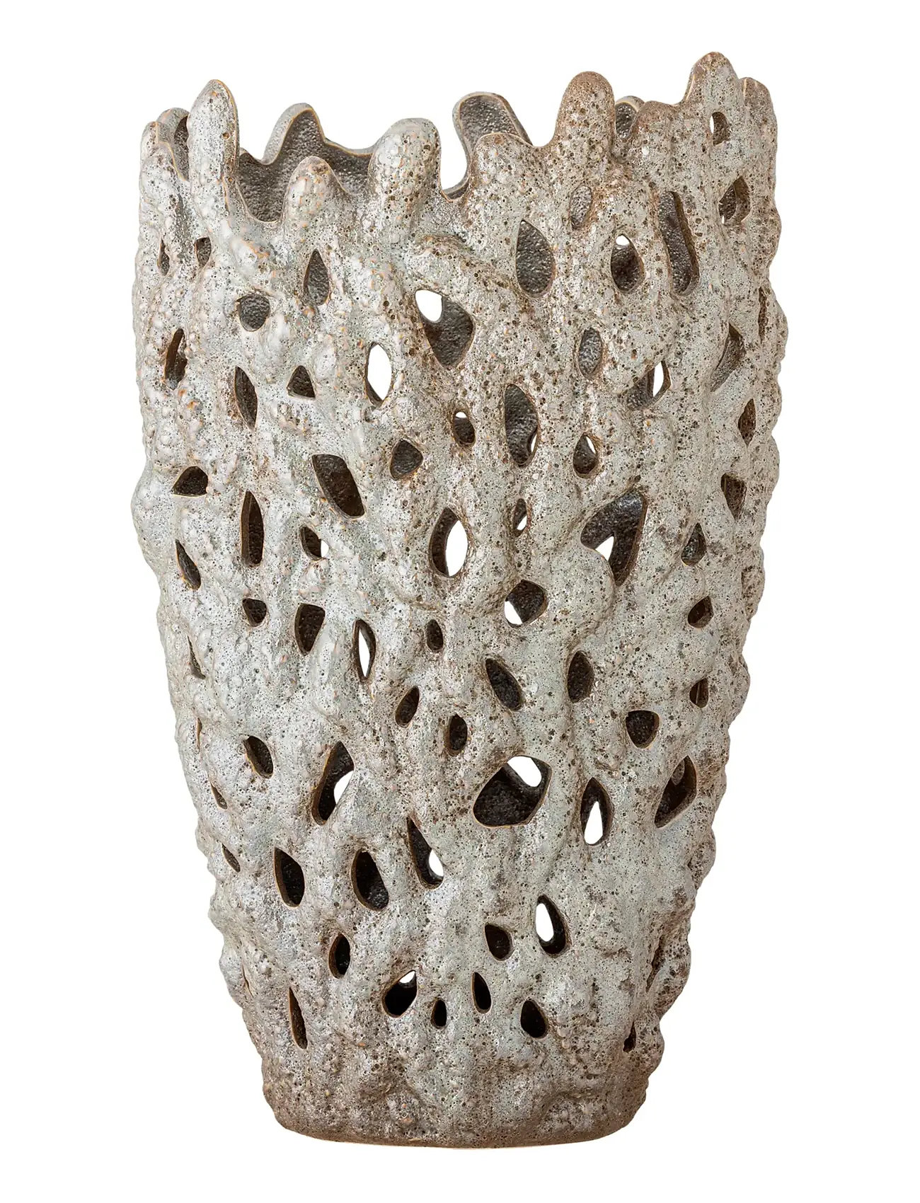 BLOOMINGVILLE Eunice Deco Vase Weiß - Ø 22.5 CM - Unisex