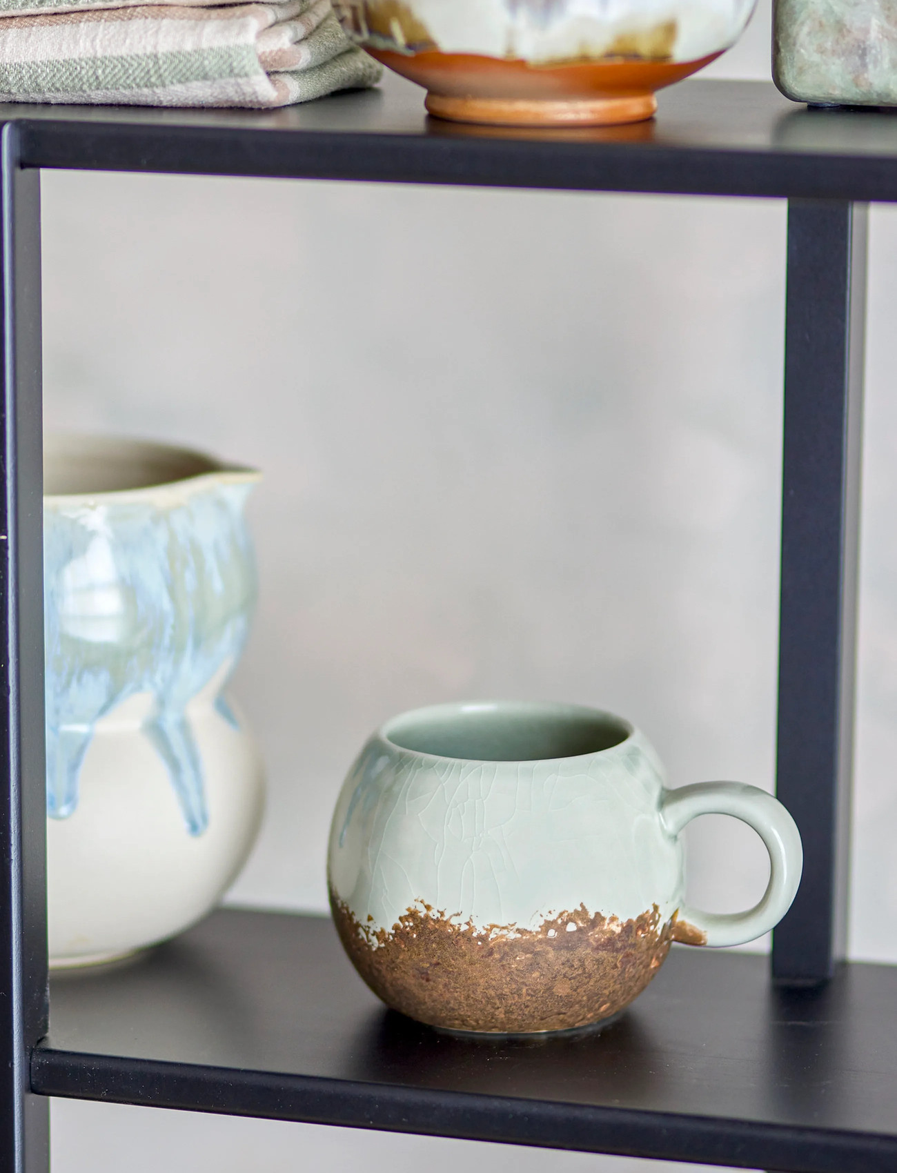 Bloomingville Paula Mug, Brown, Stoneware, 410 ml, Brown, Kopper & Krus > Kaffekopper, Unisex