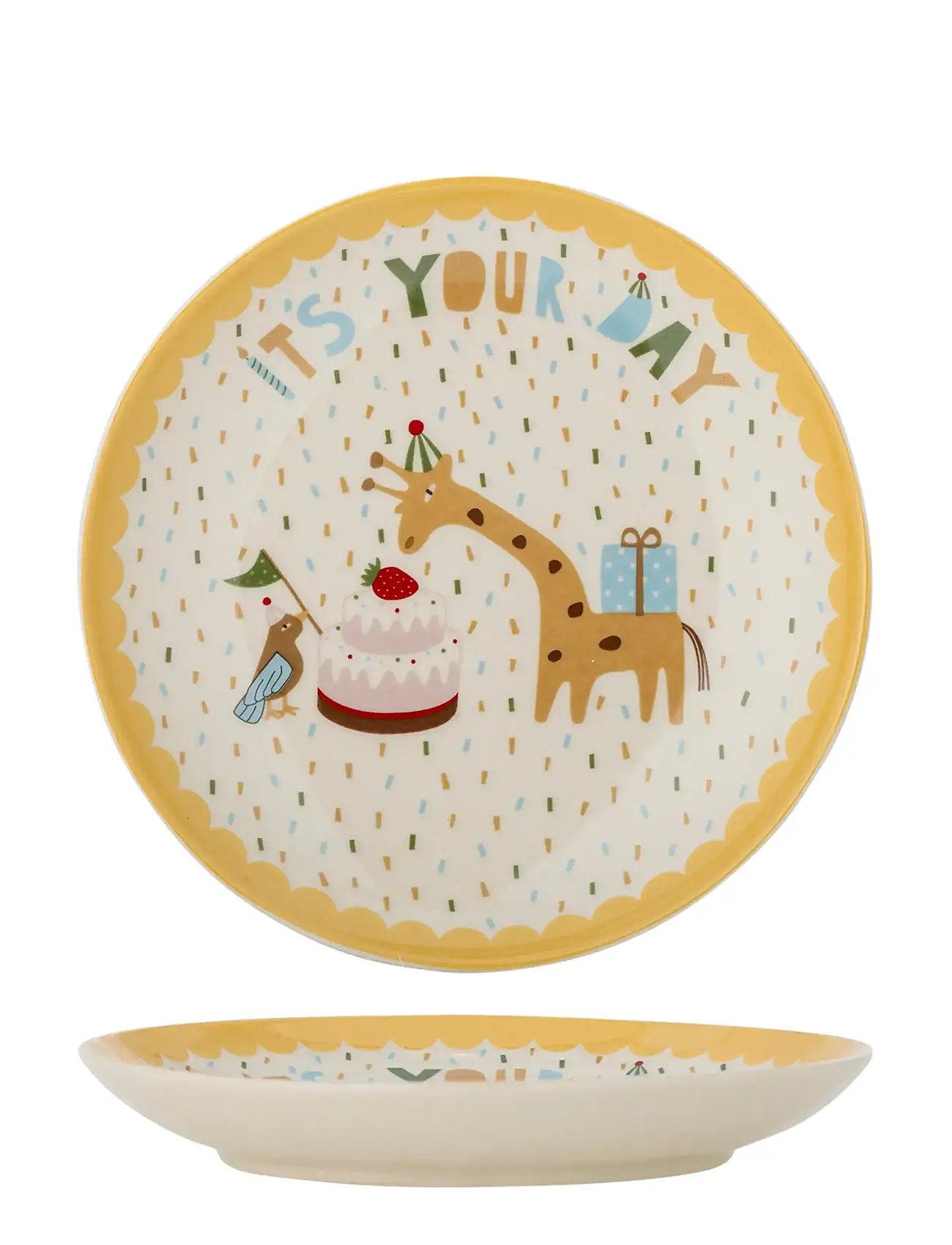 BLOOMINGVILLE Celebrate Plate Gelb - Ø 16 CM - Kinder