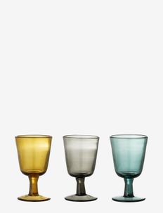 Kanda Wine Glass set of 3 - hvitvinsglass - yellow