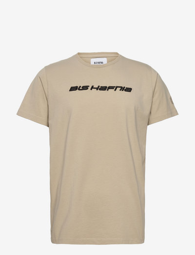 Retro Logo T-shirt - kortärmade t-shirts - sand