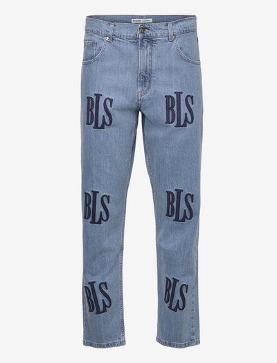 Big All Over Logo Jeans - džinsa bikses - light blue washed