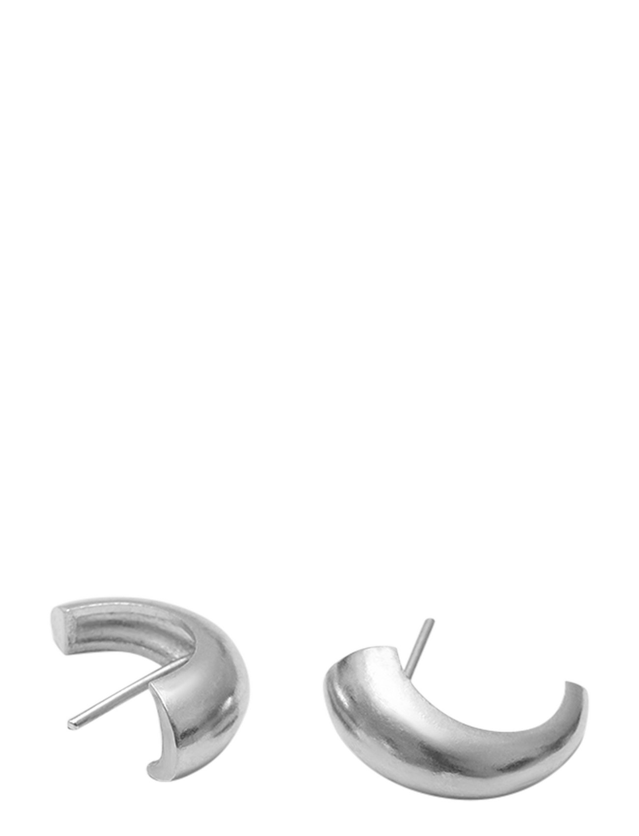 Twin Lobe Designers Jewellery Earrings Hoops Silver Blue Billie