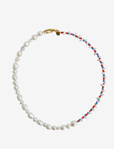 Mixed pearl necklace - pearl bracelets - coral