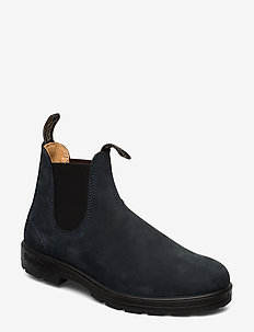 BL ELASTIC SIDE BOOT LINED - chelsea boots - navy nubuck