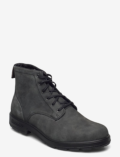 BL LACE UP LEATHER BOOT - laced boots - rustic black