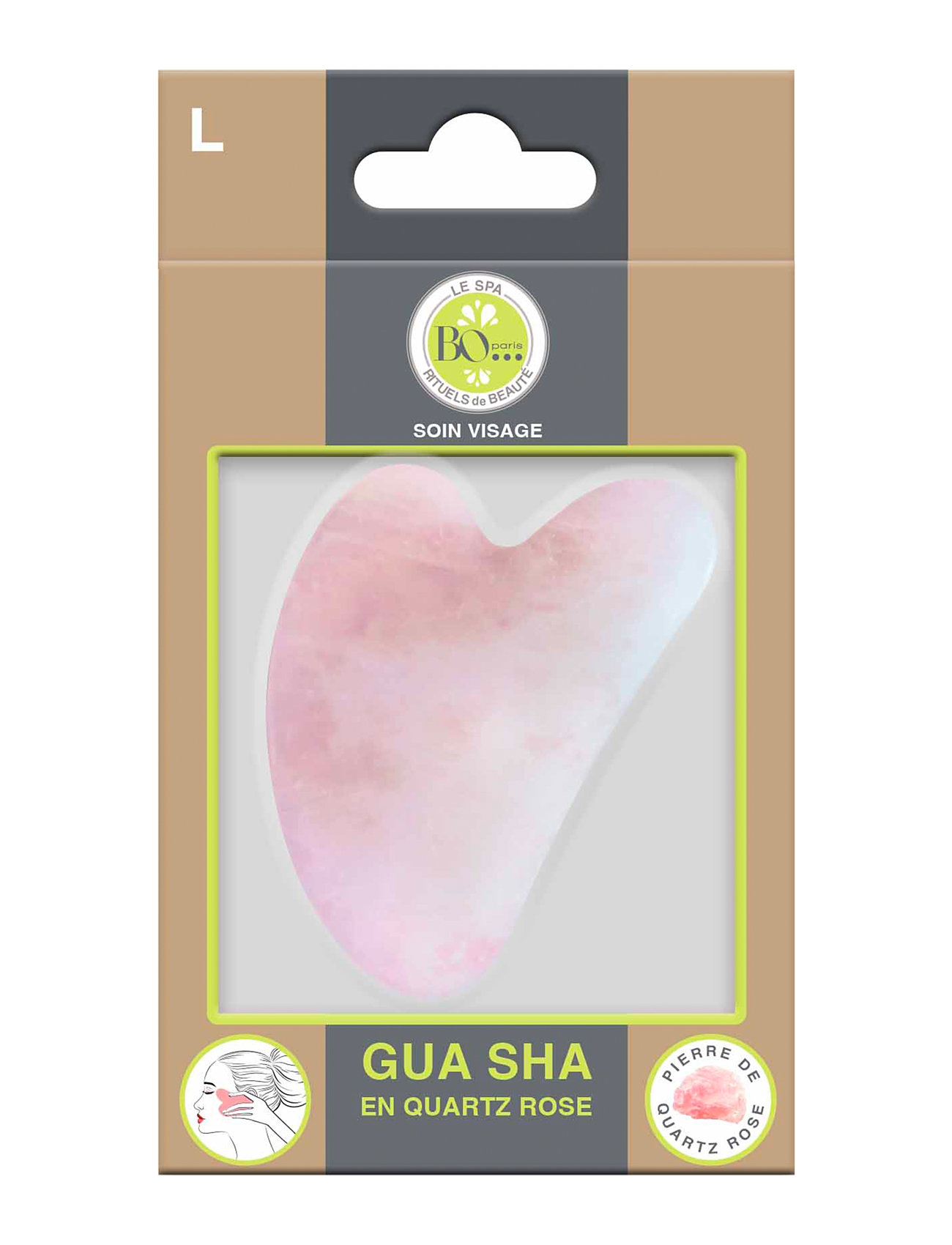 BO Paris Gua Sha Quartz Rose Nude